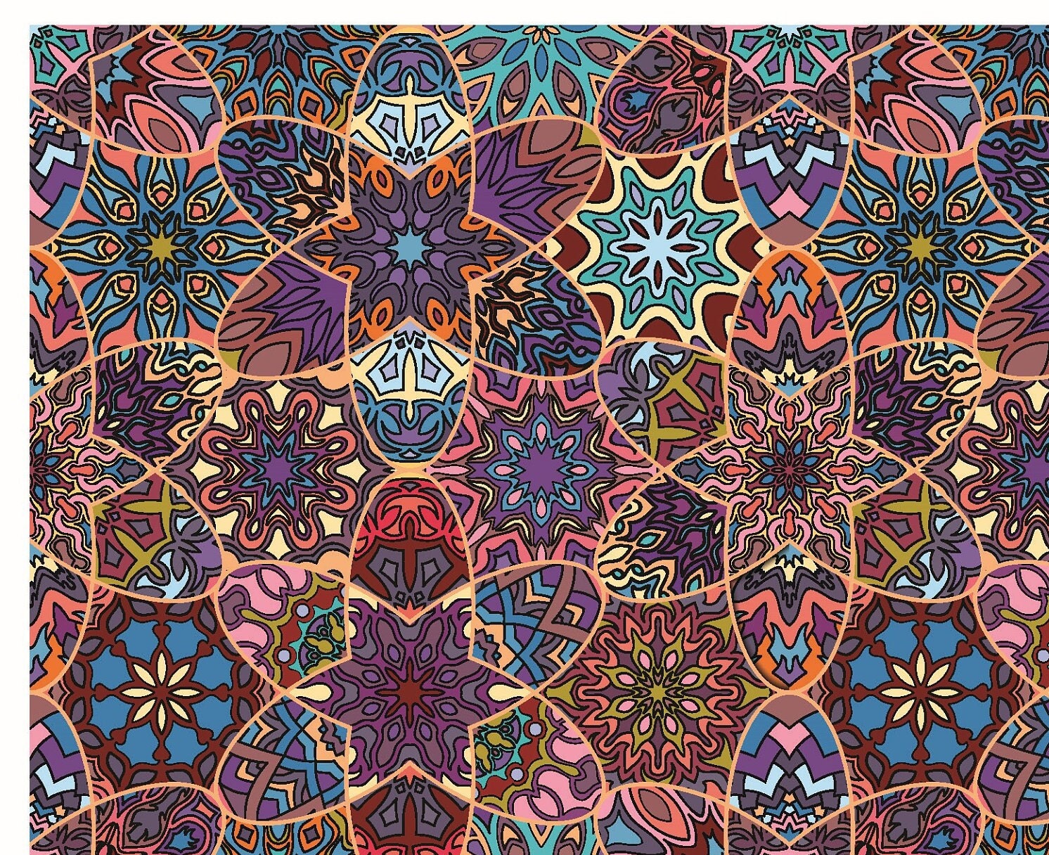Large Decoupage for Furniture - Rice Paper - Vintage Decoupage - Floral Decoupage Paper - Authentic Mandala Pattern