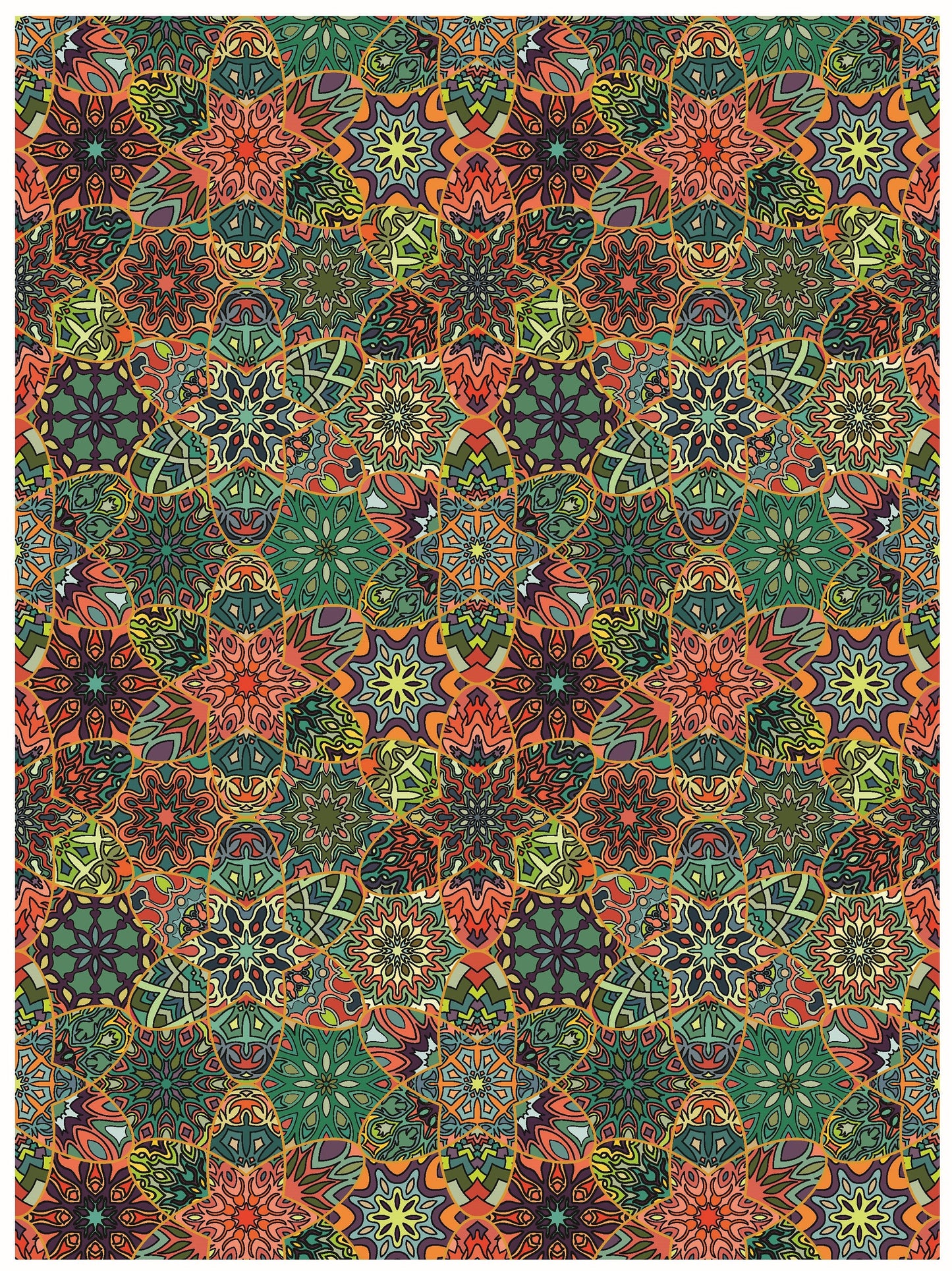 Large Decoupage for Furniture - Rice Paper - Vintage Decoupage - Floral Decoupage Paper - Authentic Mandala Pattern