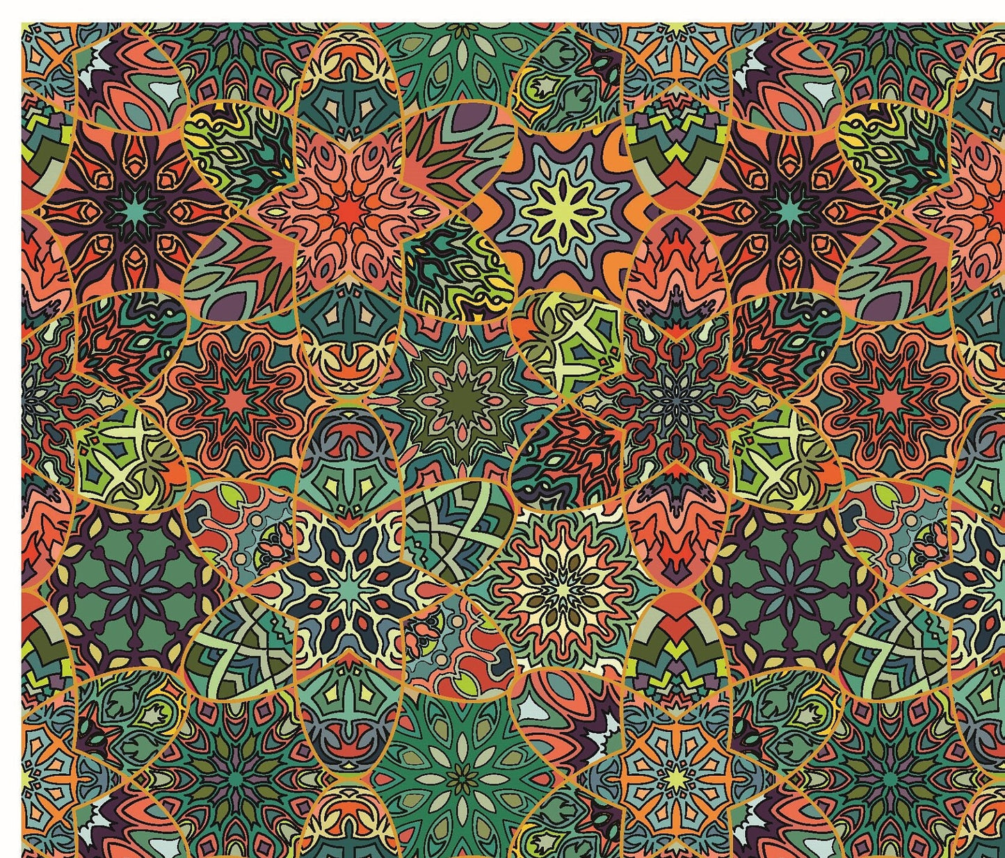 Large Decoupage for Furniture - Rice Paper - Vintage Decoupage - Floral Decoupage Paper - Authentic Mandala Pattern