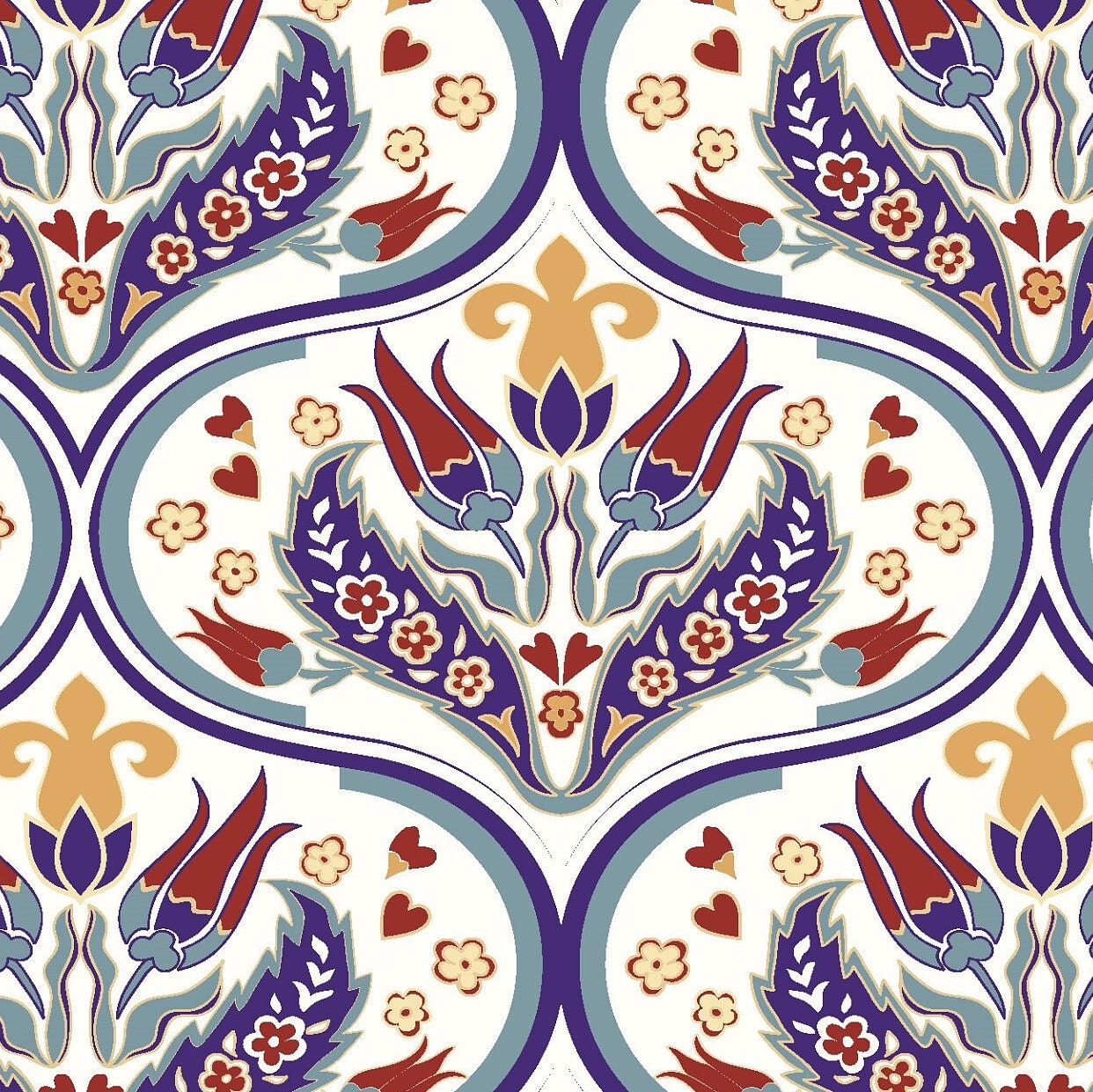 Tulip Floral Rice Paper – Vintage Decoupage Paper for Furniture