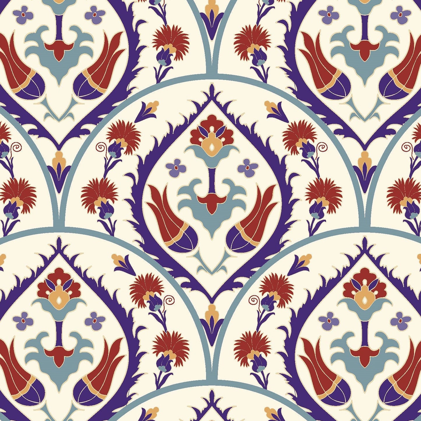 Authentic Tulip Pattern - Large Decoupage for Furniture - Rice Paper - Vintage Decoupage - Floral Decoupage Paper - Tile