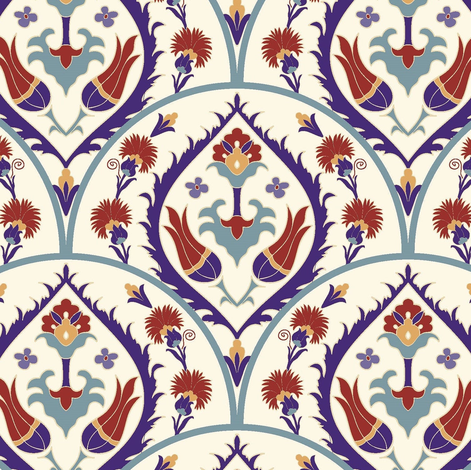 Authentic Tulip Pattern - Large Decoupage for Furniture - Rice Paper - Vintage Decoupage - Floral Decoupage Paper - Tile