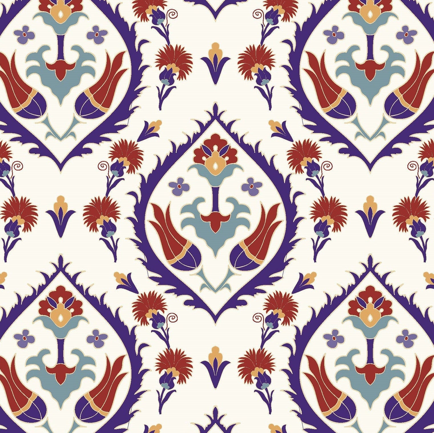 Authentic Tulip Pattern - Large Decoupage for Furniture - Rice Paper - Vintage Decoupage - Floral Decoupage Paper - Tile