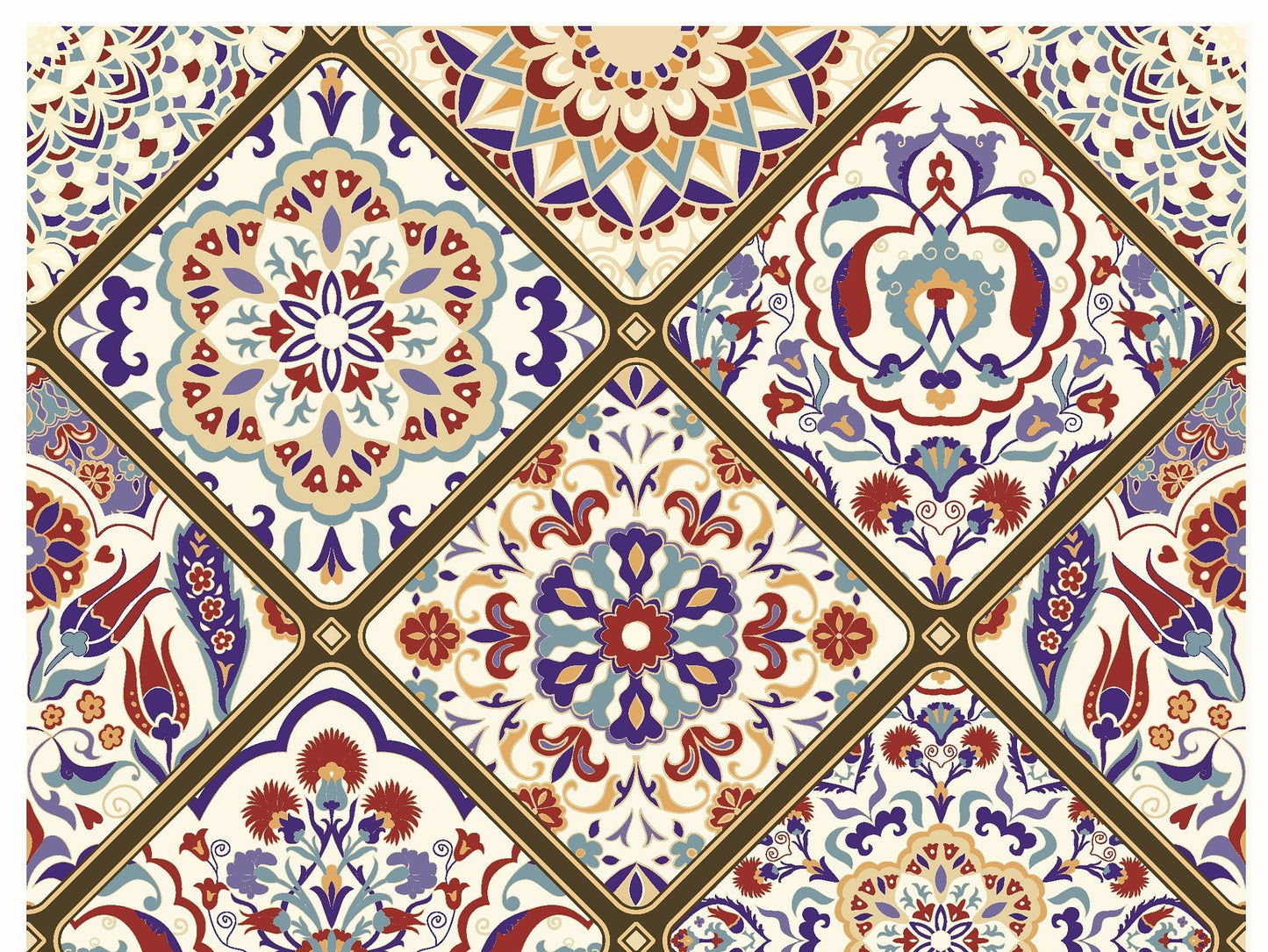 Authentic Tulip Pattern - Large Decoupage for Furniture - Rice Paper - Vintage Decoupage - Floral Decoupage Paper - Tile