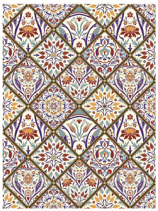 Authentic Tulip Pattern - Large Decoupage for Furniture - Rice Paper - Vintage Decoupage - Floral Decoupage Paper - Tile
