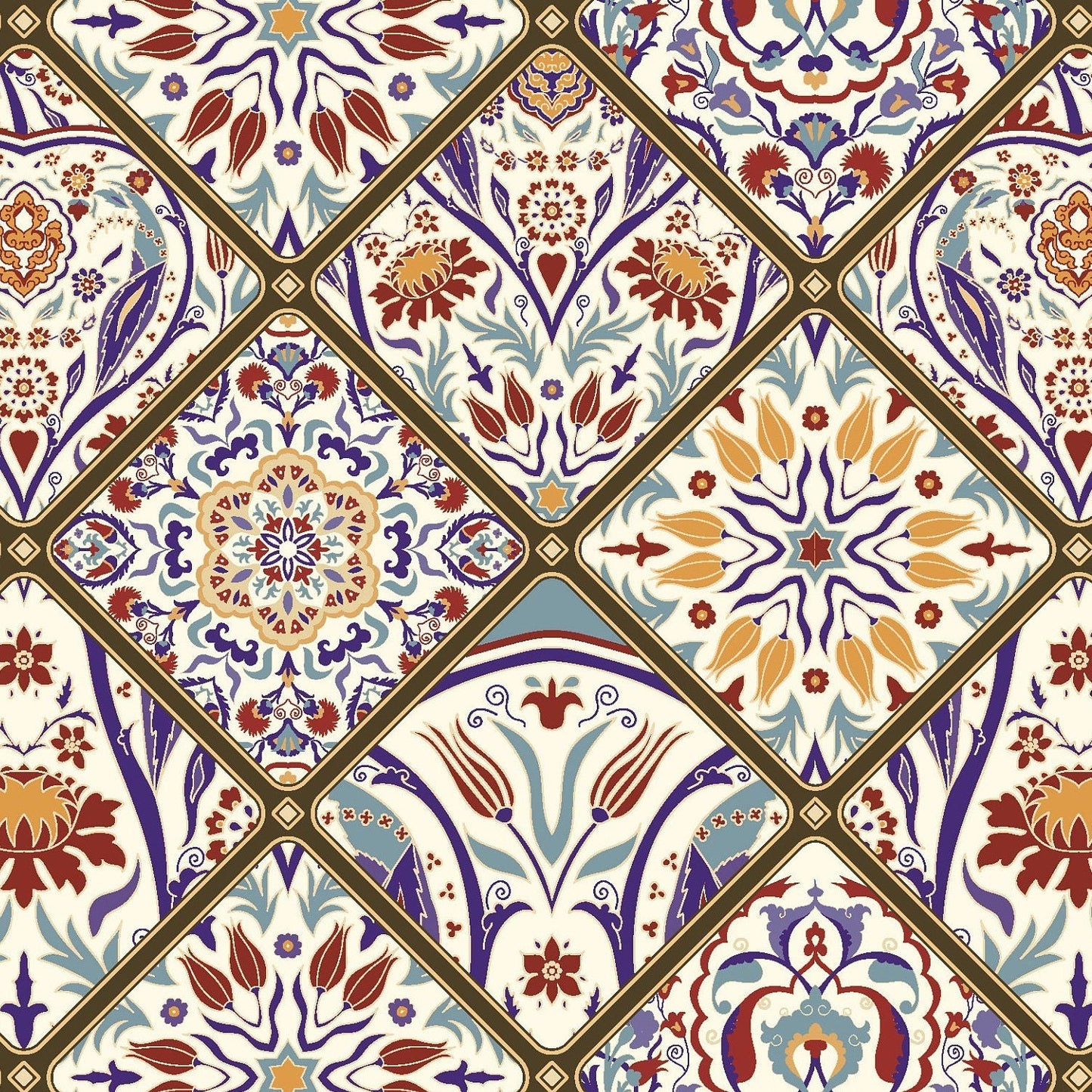 Authentic Tulip Pattern - Large Decoupage for Furniture - Rice Paper - Vintage Decoupage - Floral Decoupage Paper - Tile