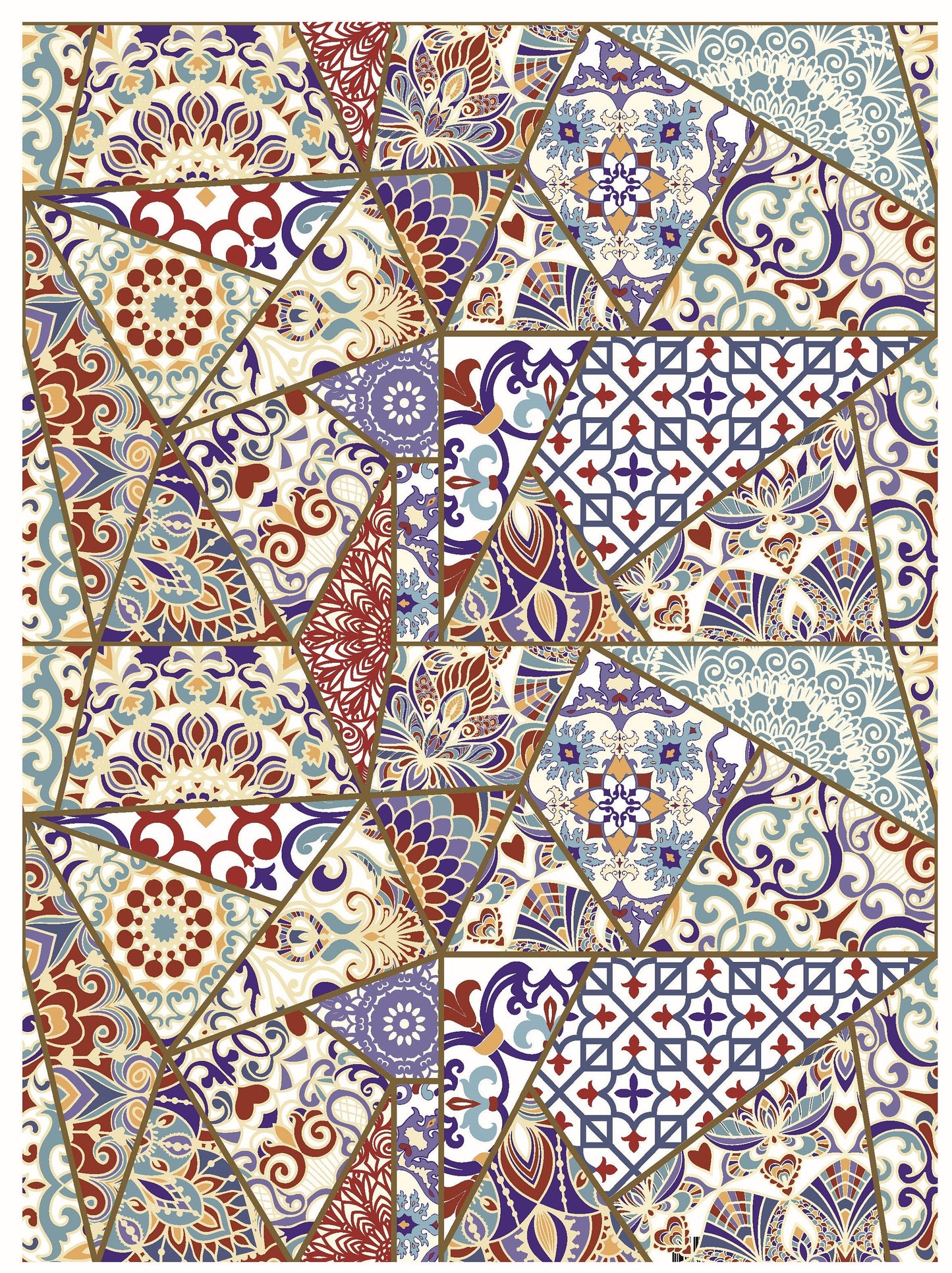 Authentic Pattern - Large Decoupage for Furniture - Rice Paper - Vintage Decoupage - Floral Decoupage Paper - Tile