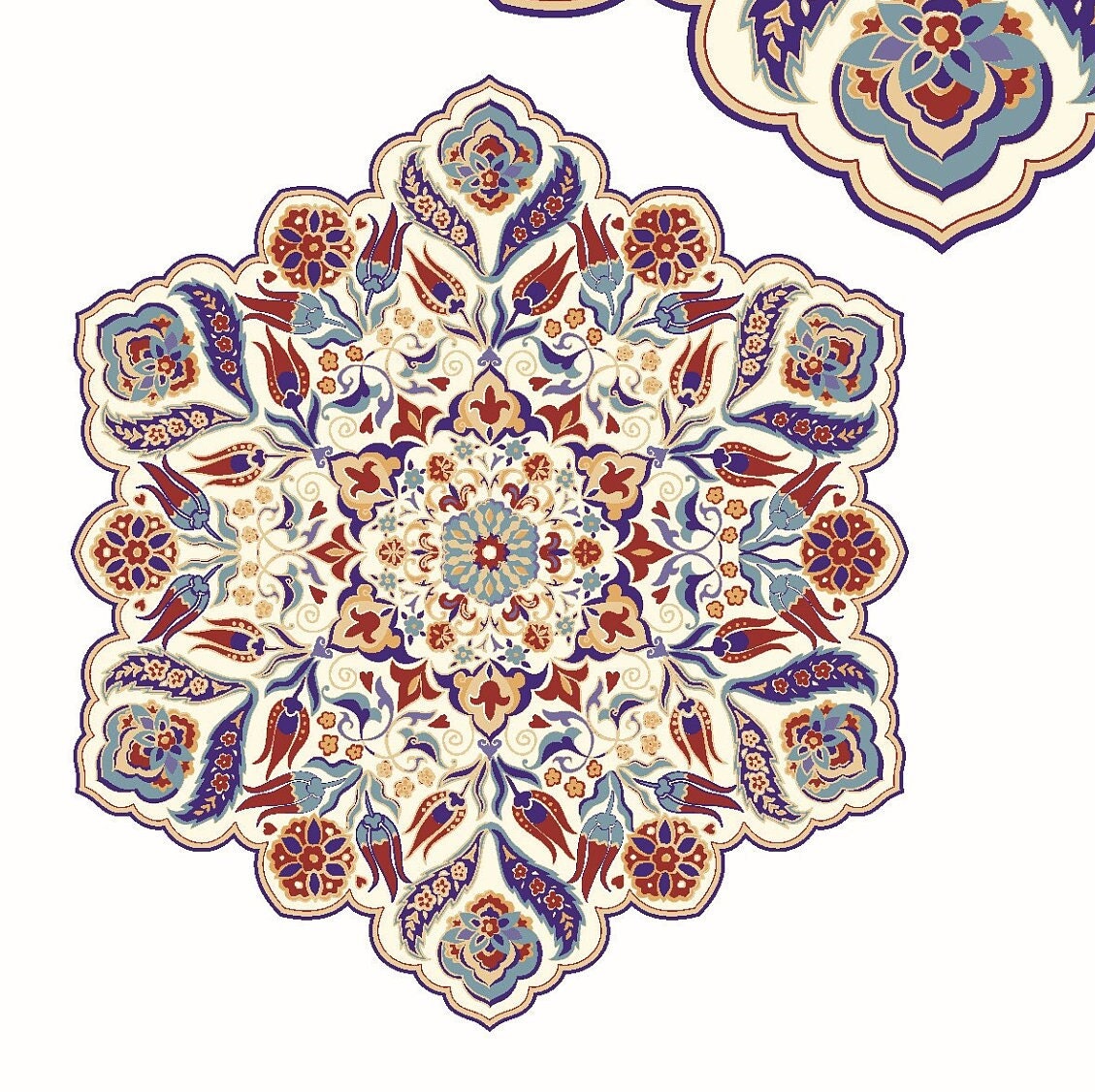 Authentic Pattern - Large Decoupage for Furniture - Rice Paper - Vintage Decoupage - Floral Decoupage Paper - Tile