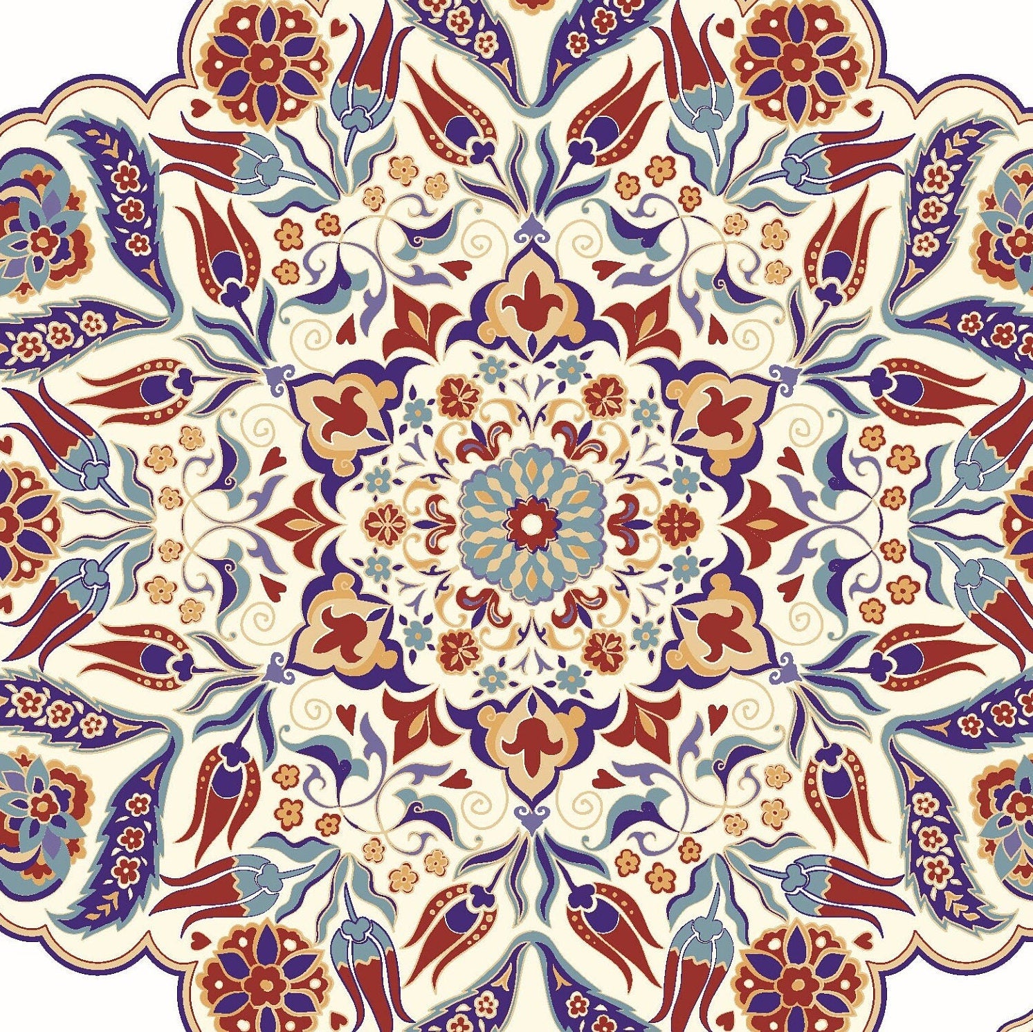 Authentic Pattern - Large Decoupage for Furniture - Rice Paper - Vintage Decoupage - Floral Decoupage Paper - Tile