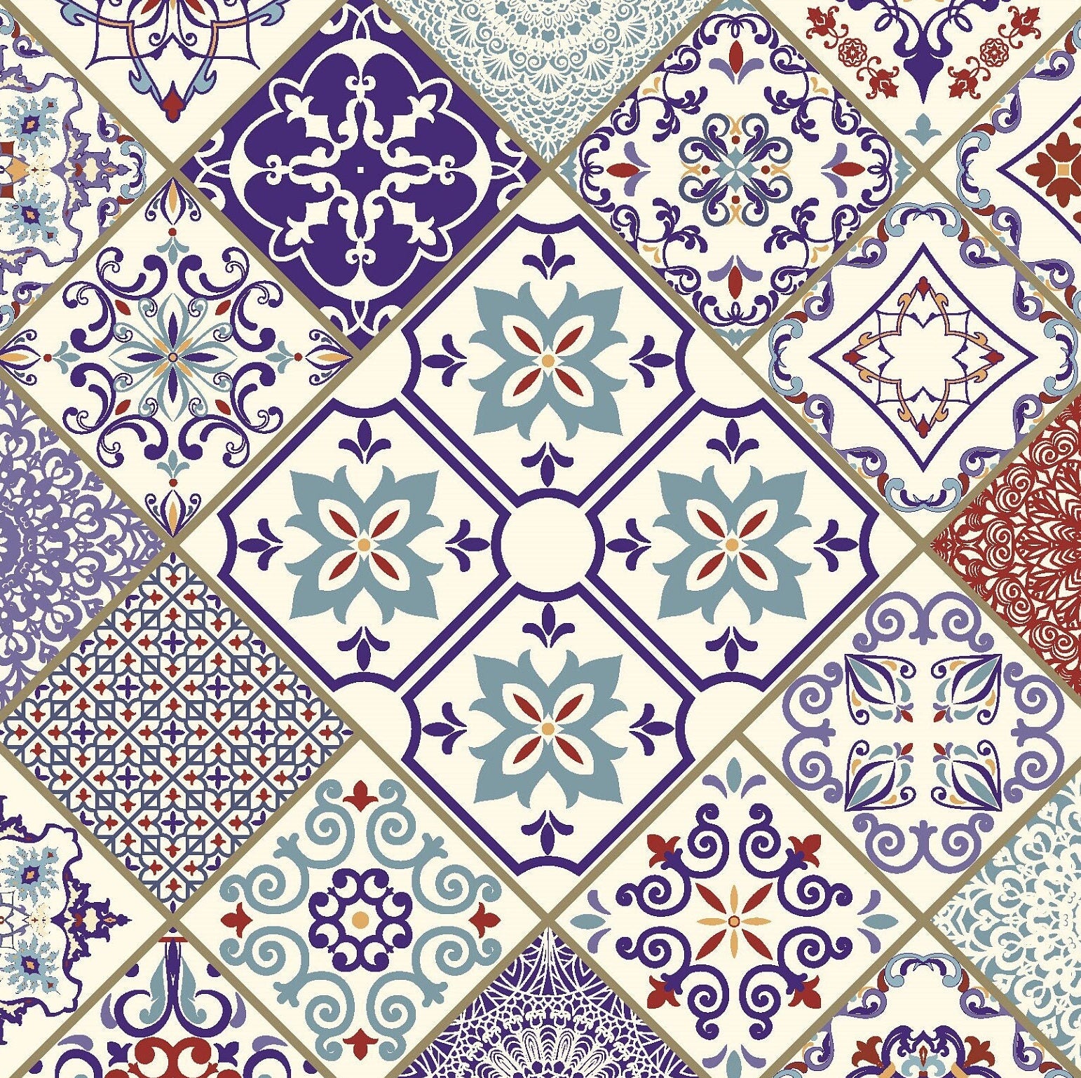 Authentic Pattern - Large Decoupage for Furniture - Rice Paper - Vintage Decoupage - Floral Decoupage Paper - Tile