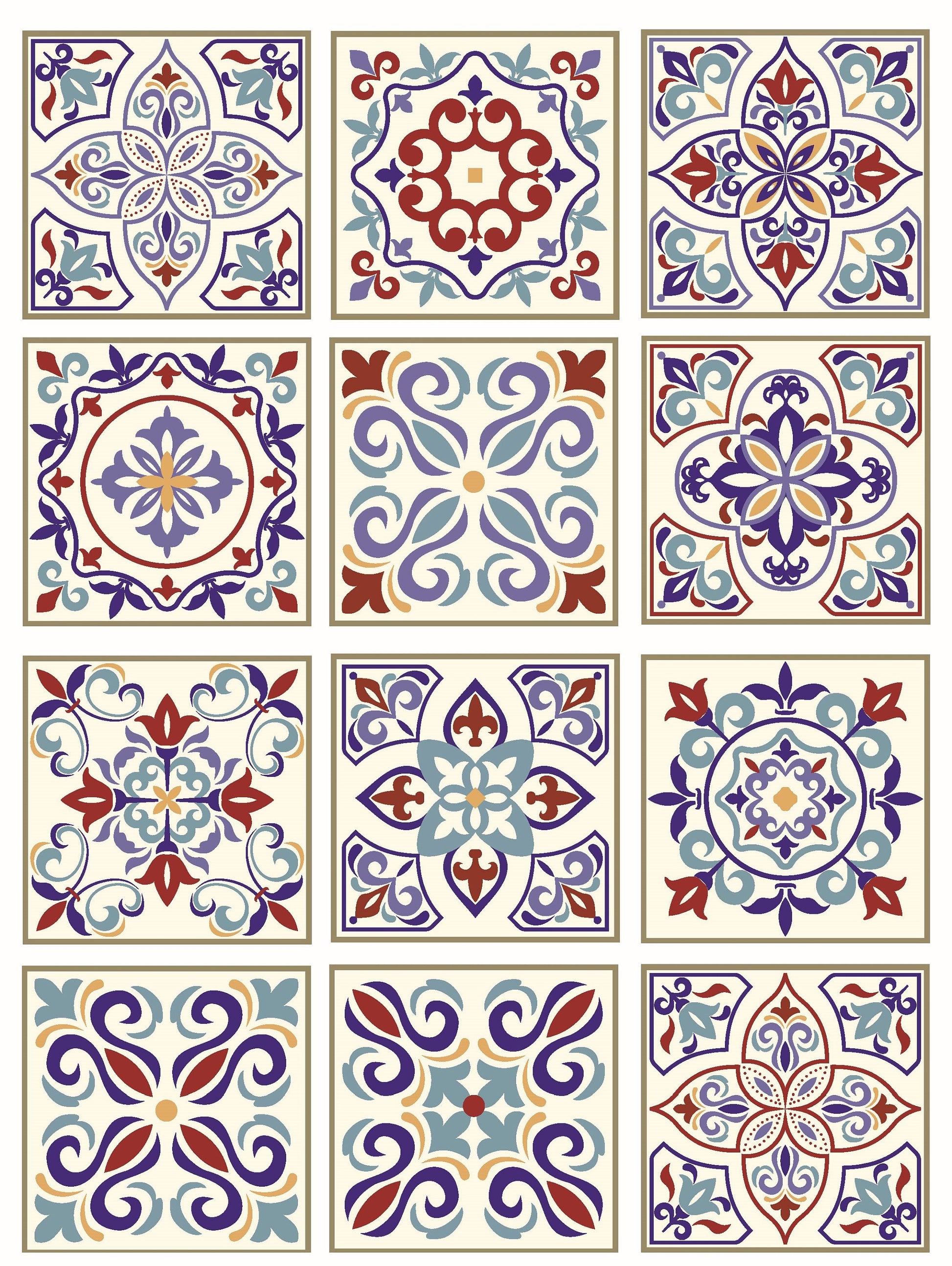Authentic tile pattern