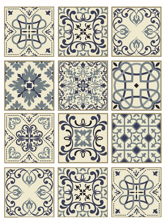 Authentic Pattern - Large Decoupage for Furniture - Rice Paper - Vintage Decoupage - Floral Decoupage Paper - Tile