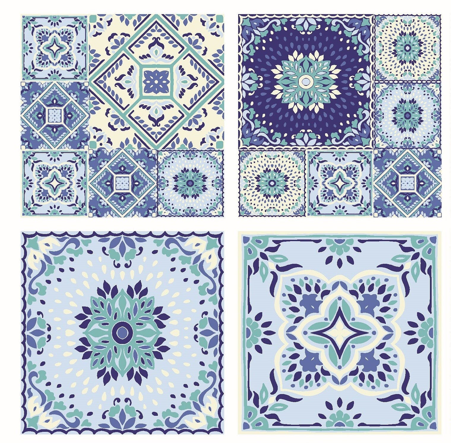 Authentic Pattern - Large Decoupage for Furniture - Rice Paper - Vintage Decoupage - Floral Decoupage Paper - Tile