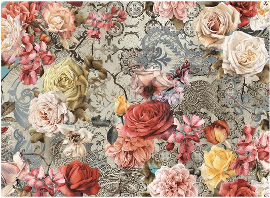 Floral Rice Paper – Large Decoupage Paper for Furniture