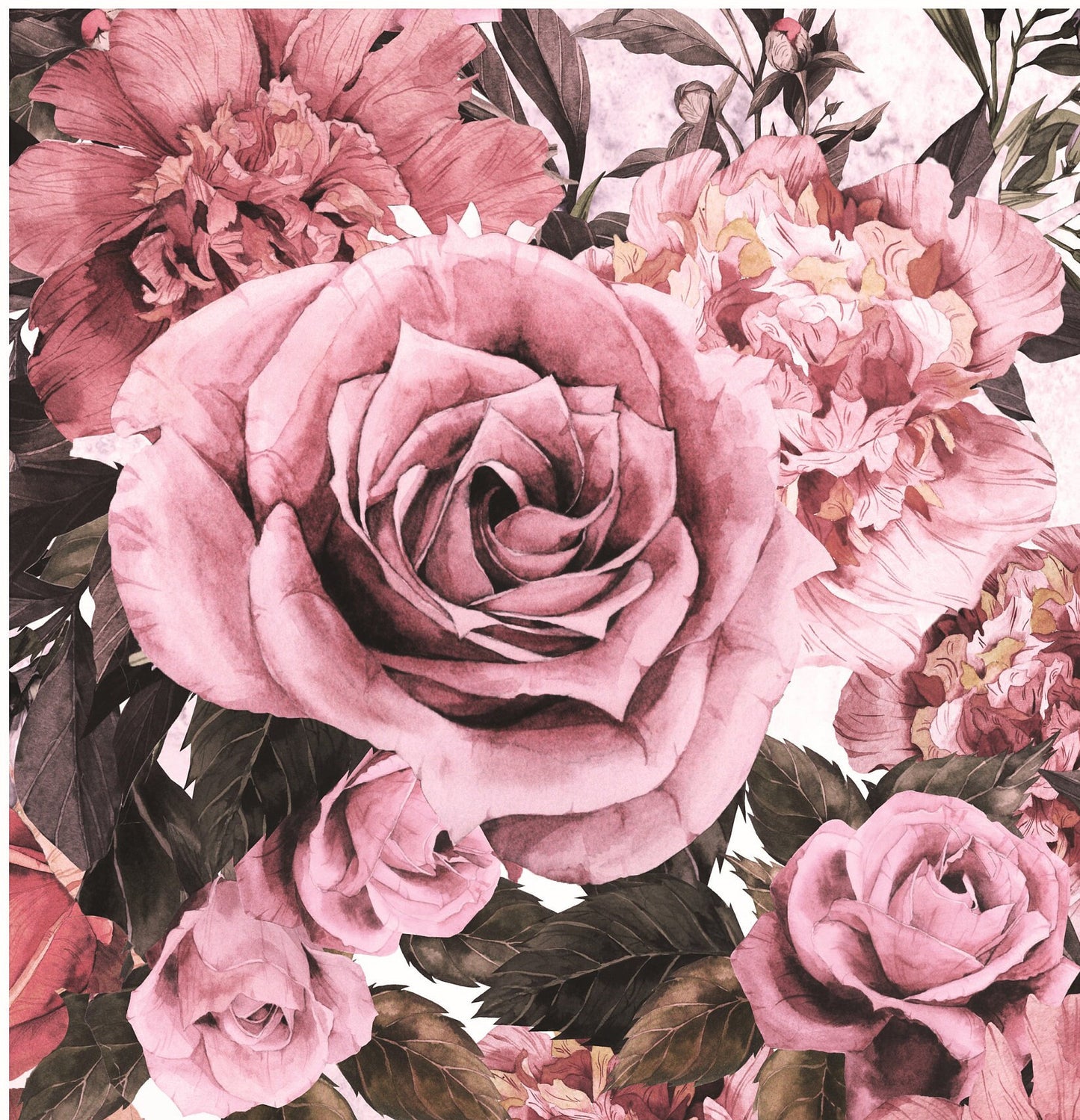 Authentic Pattern Hydrangea - Large Decoupage for Furniture - Rice Paper - Vintage Decoupage - Decoupage Paper - Shabby Chic