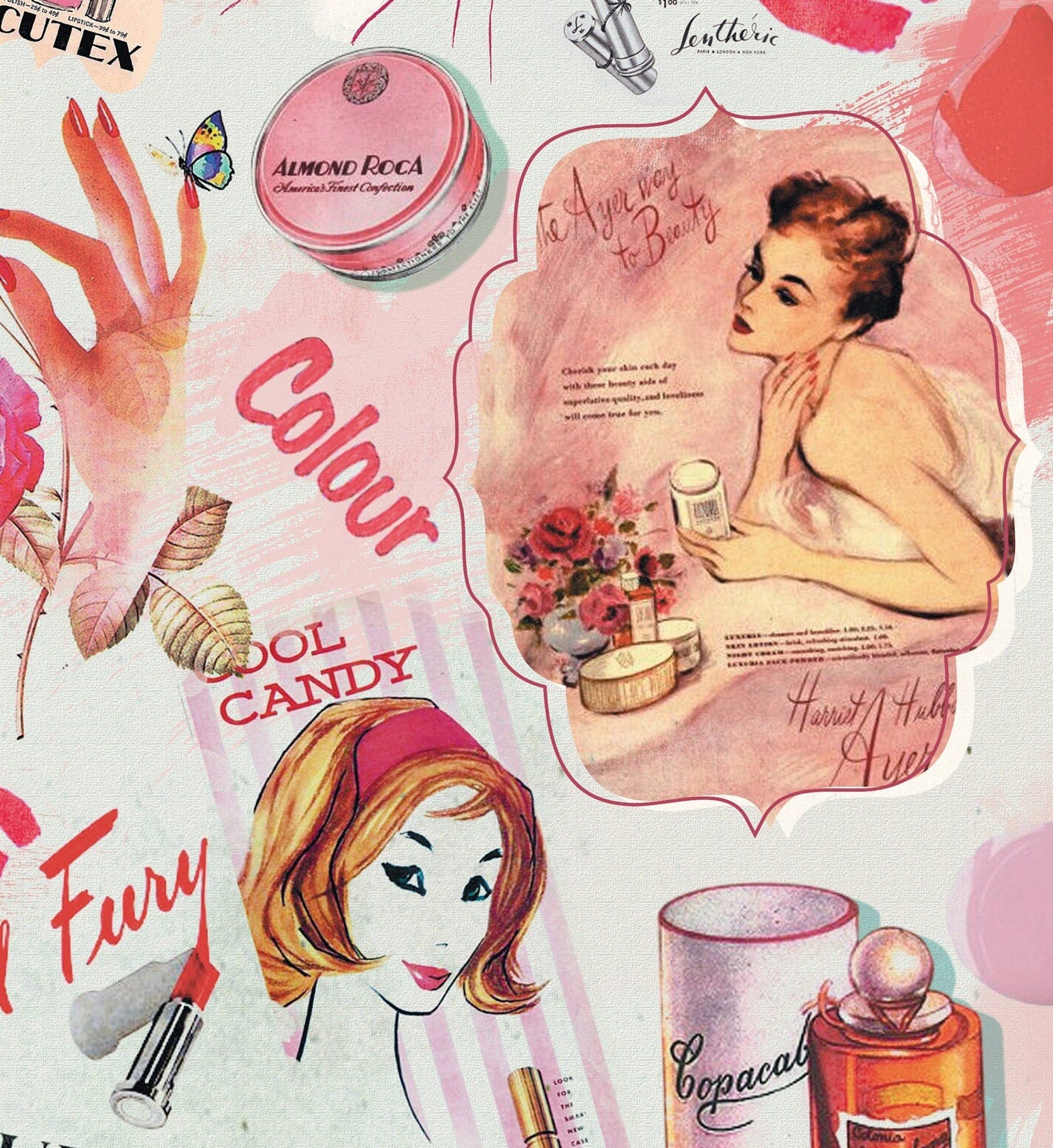 Large Decoupage Paper - Decoupage Art - Rice Paper for Decoupage - Decoupage for Furniture - Vintage Decoupage - Makeup