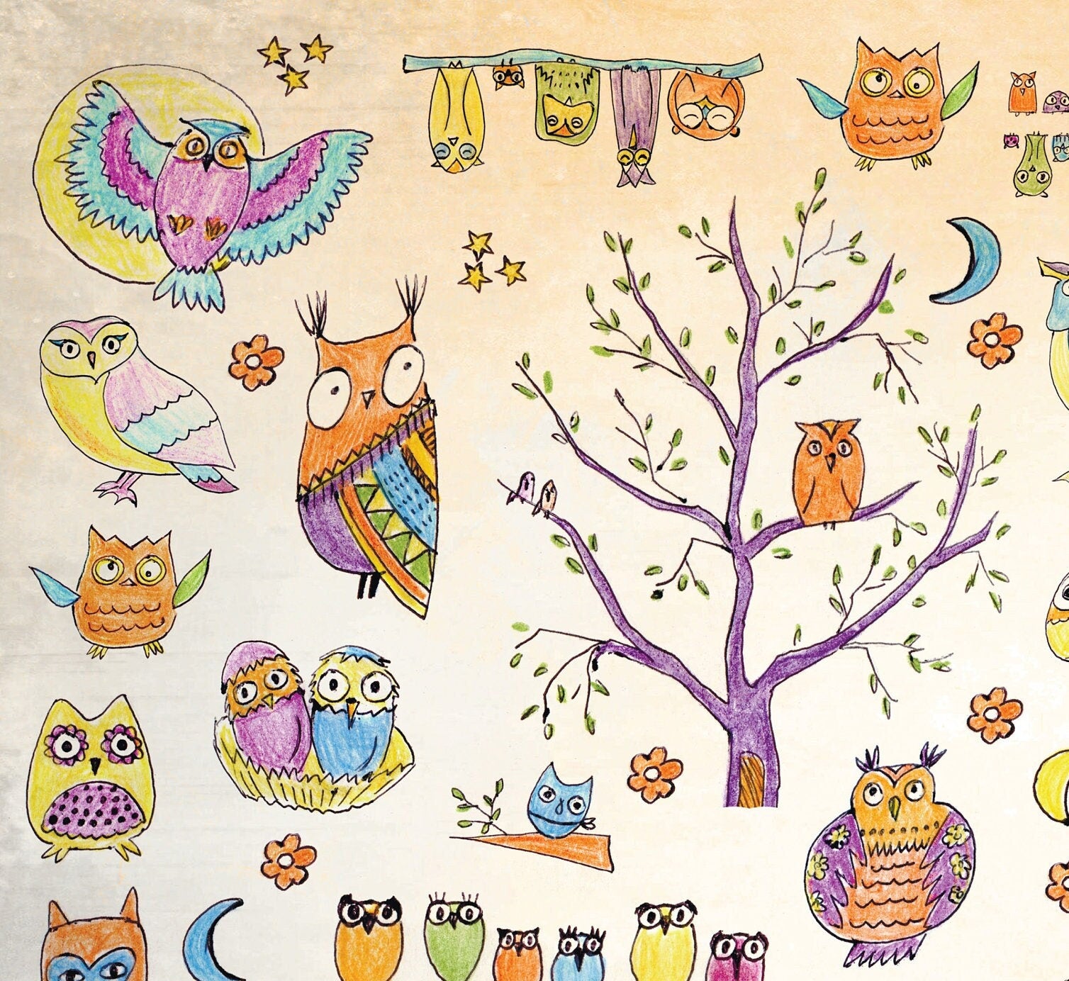 Hoooooo! Owl - Decoupage Paper - Decoupage Art - Rice Paper for Decoupage