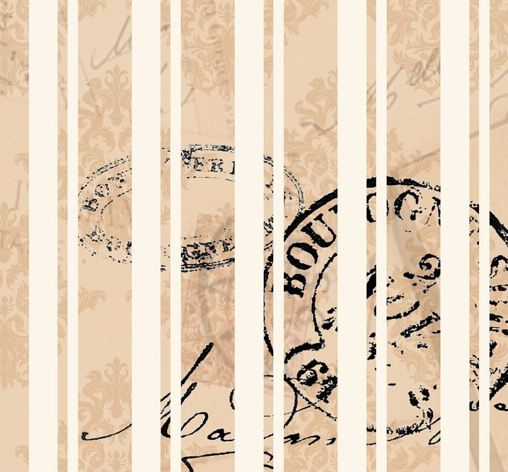 Large Decoupage Paper - Decoupage Art - Rice Paper for Decoupage - Decoupage for Furniture - Vintage Decoupage - Stripe Stamp