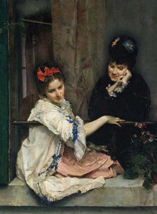 Oil Paint Victorian Women - Large Decoupage Paper for Furniture - Vintage Decoupage - Rice Paper - Decoupage Paper