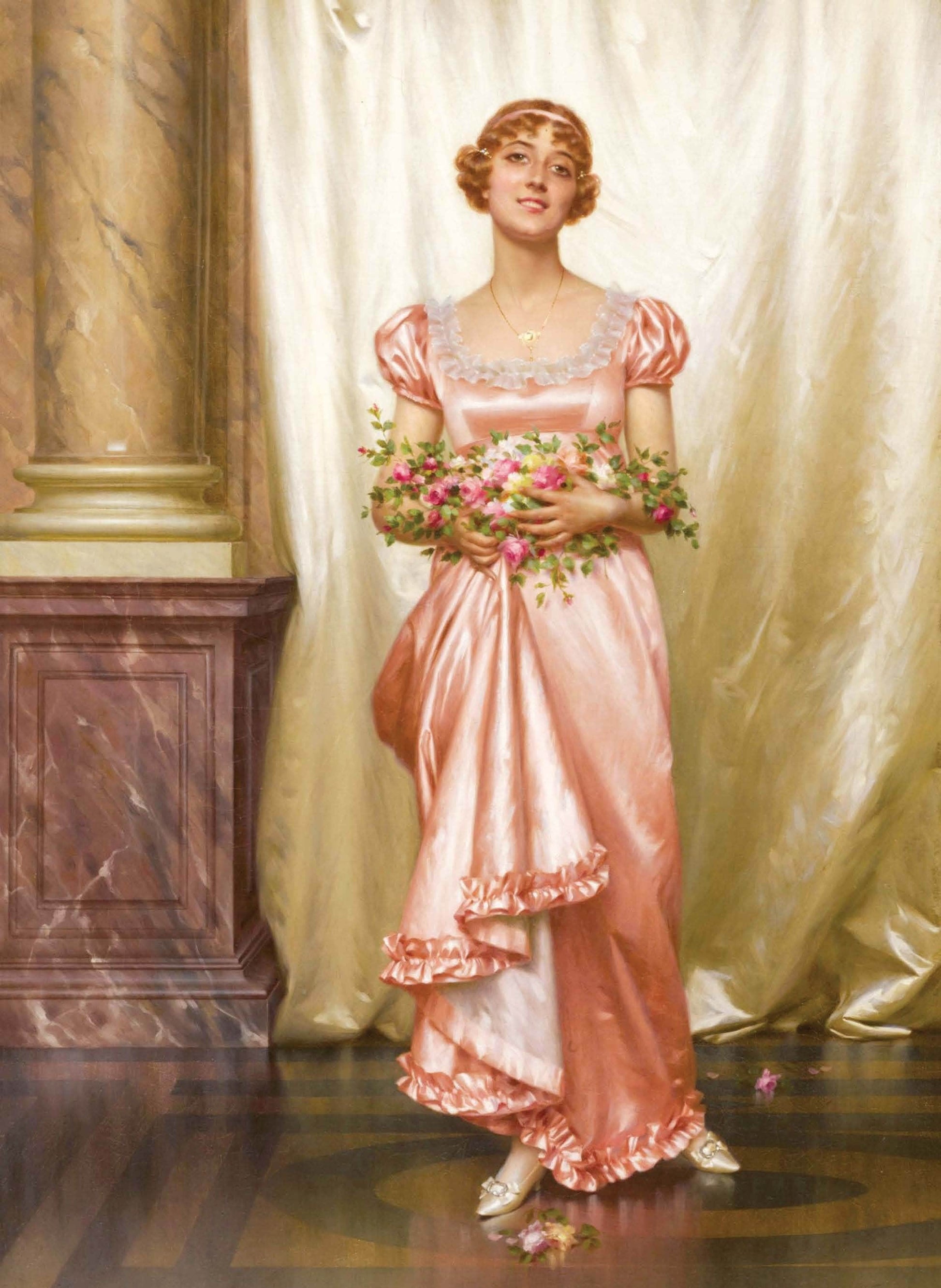Victorian Woman - Large Decoupage Paper for Furniture - Vintage Decoupage - Rice Paper - Decoupage Paper