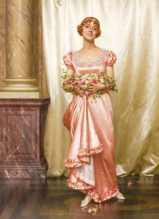 Victorian Woman - Large Decoupage Paper for Furniture - Vintage Decoupage - Rice Paper - Decoupage Paper