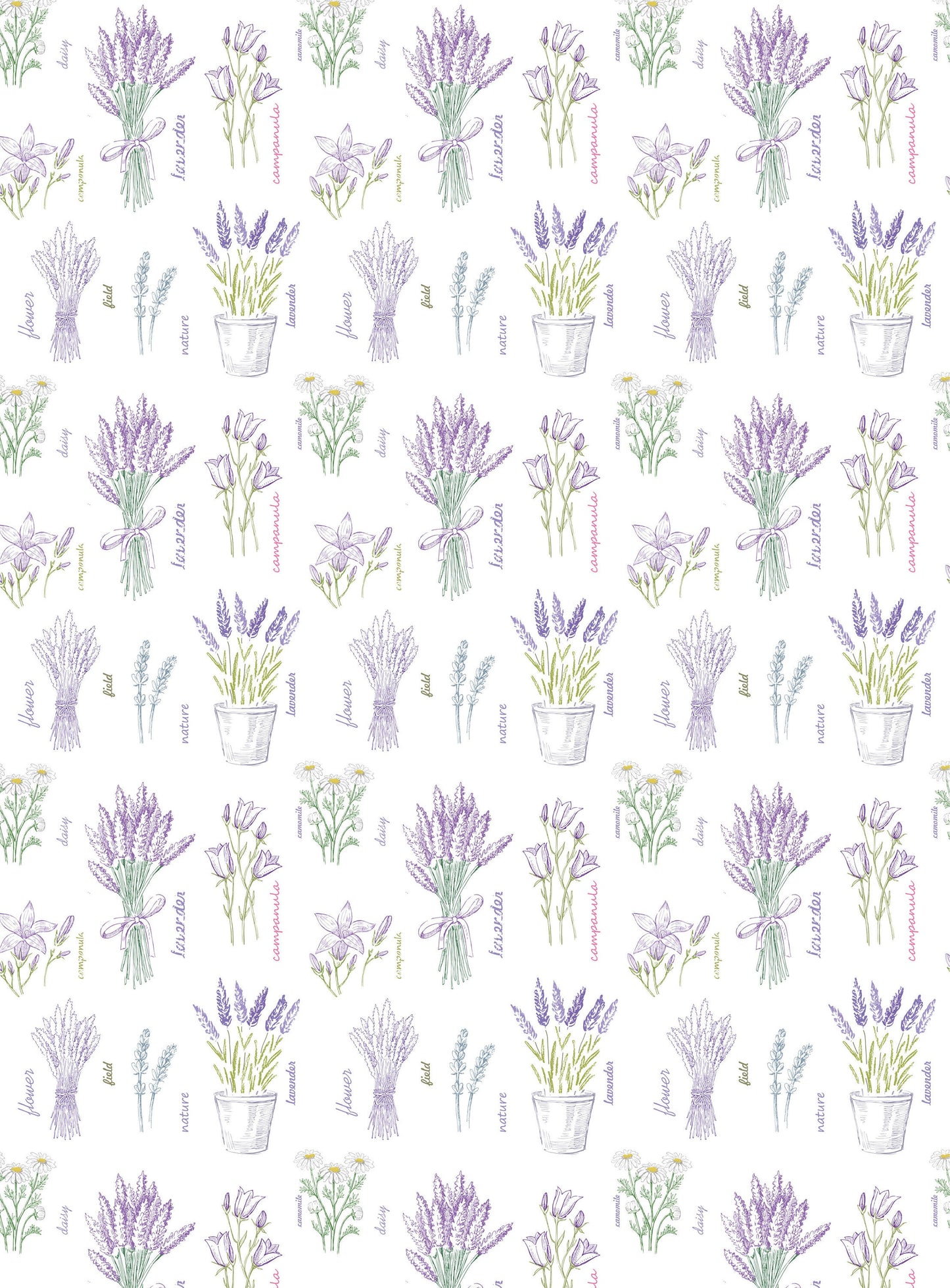 Large Rice Paper for Decoupage - Furniture Decoupage - Vintage Decoupage - Floral Decoupage Paper - Purple Levander