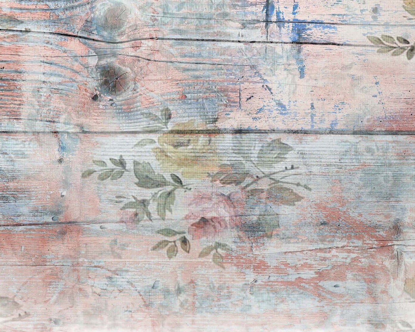 Large Rice Paper for Decoupage - Vintage - Floral Decoupage - Wooden Floor Flowers