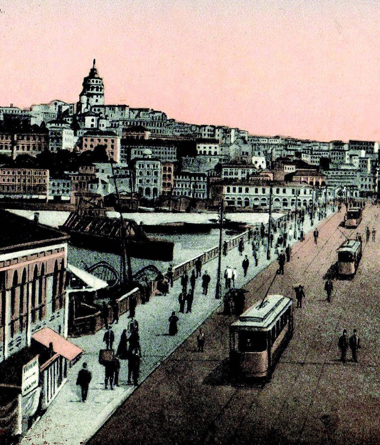 Galata Bridge - Large Rice Paper for Decoupage - Furniture Decoupage - Vintage Decoupage - Decoupage Paper - Istanbul