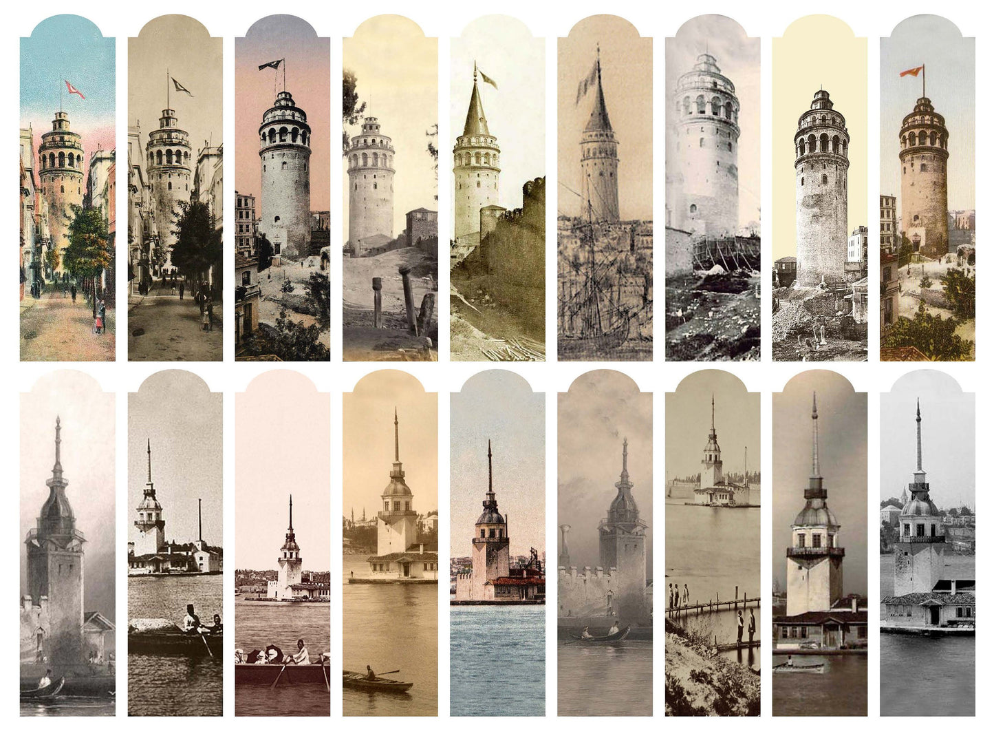 Galata Tower - Large Rice Paper for Decoupage - Furniture Decoupage - Vintage Decoupage - Decoupage Paper - Istanbul