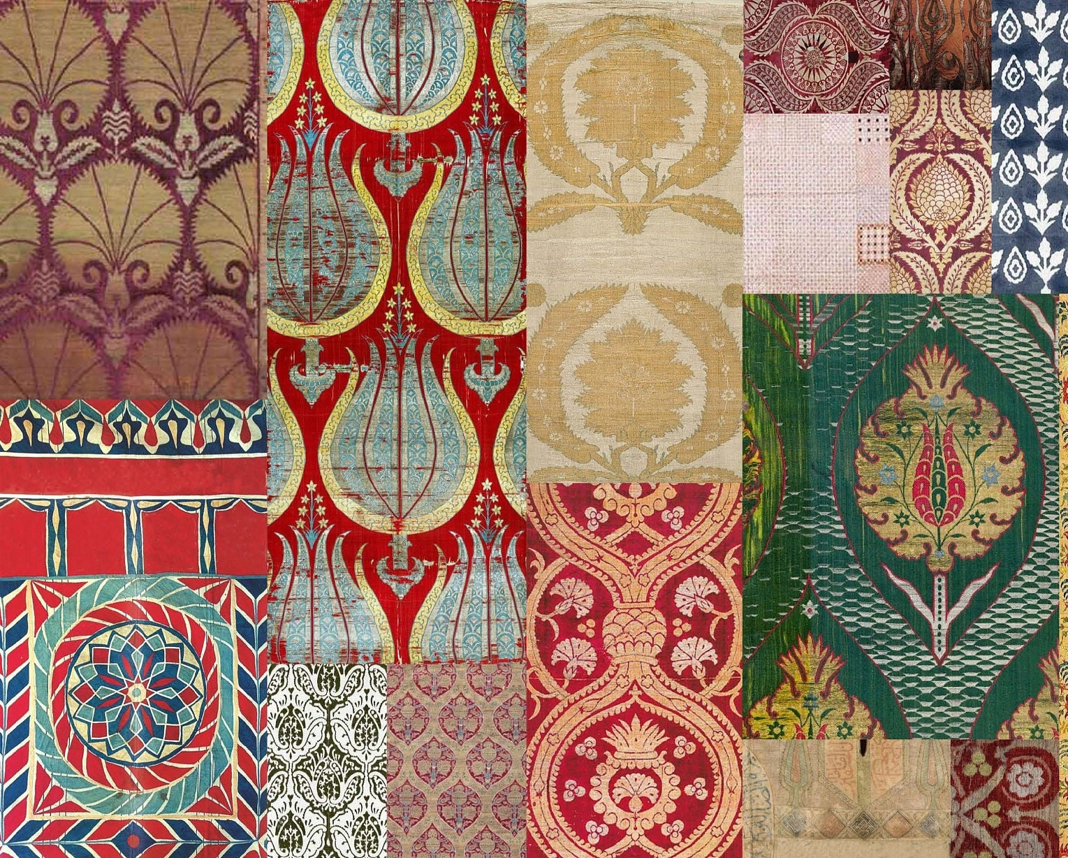 Large Rice Paper for Decoupage - Furniture Decoupage - Vintage Decoupage - Decoupage Paper - Traditional Ottoman Rug Pattern