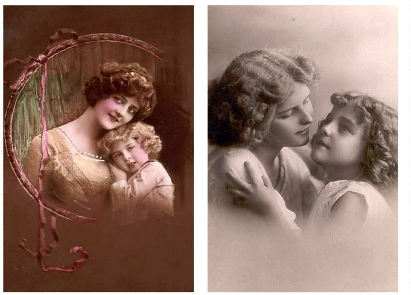 Large Rice Paper for Decoupage - Furniture Decoupage - Vintage Decoupage - Decoupage Paper - Mother & Child