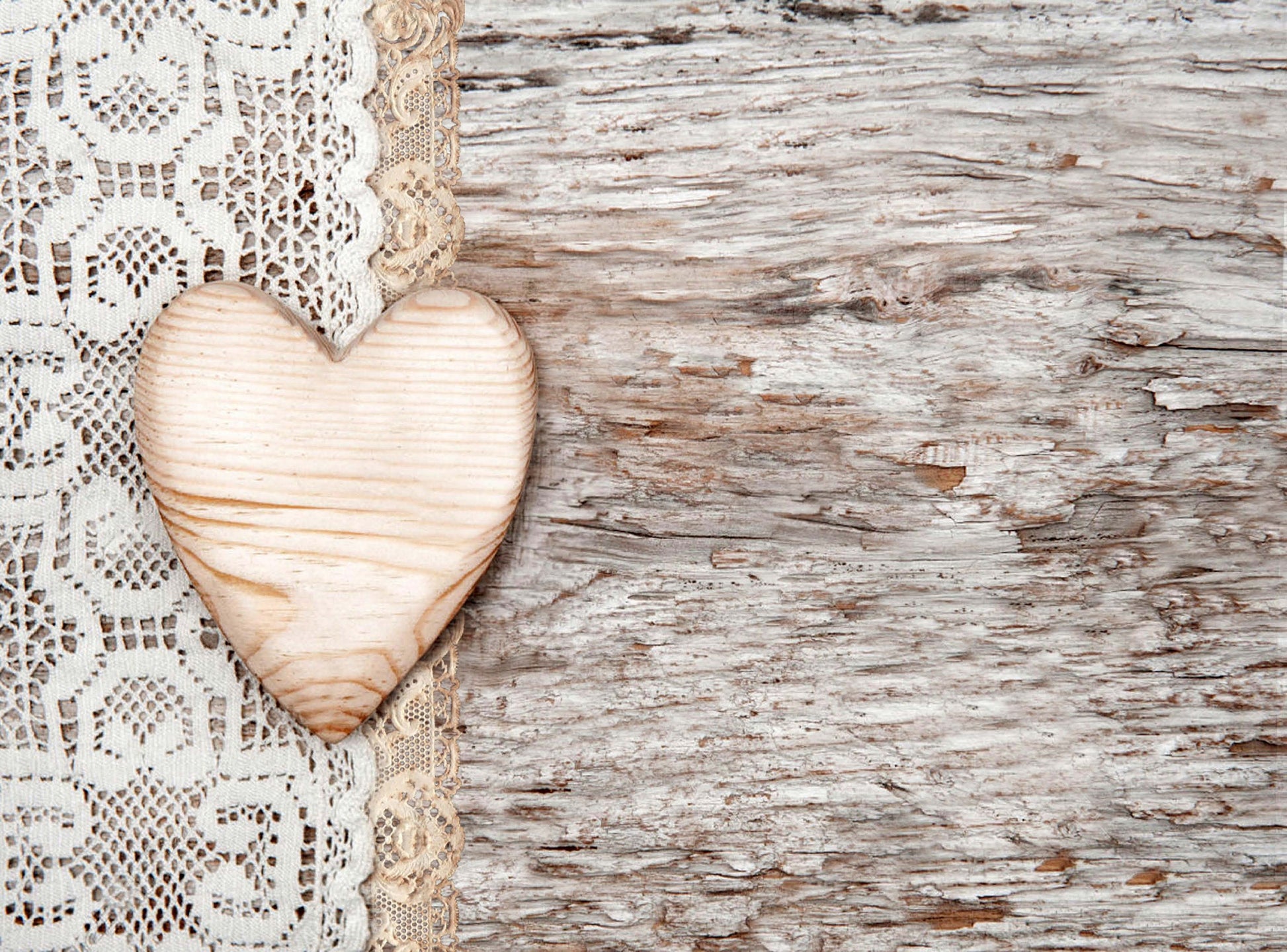 Large Rice Paper for Decoupage - Furniture Decoupage - Vintage Decoupage - Decoupage Paper - Old Wooden Floor Heart