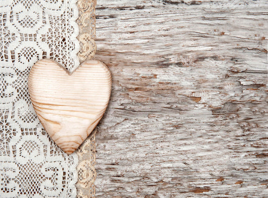 Large Rice Paper for Decoupage - Furniture Decoupage - Vintage Decoupage - Decoupage Paper - Old Wooden Floor Heart