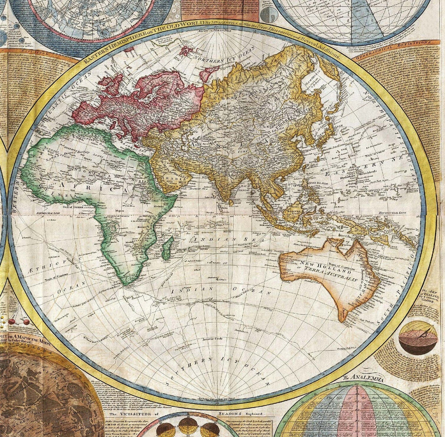 Old World Map - Large Rice Paper for Decoupage - Furniture Decoupage - Vintage Decoupage - Decoupage Paper