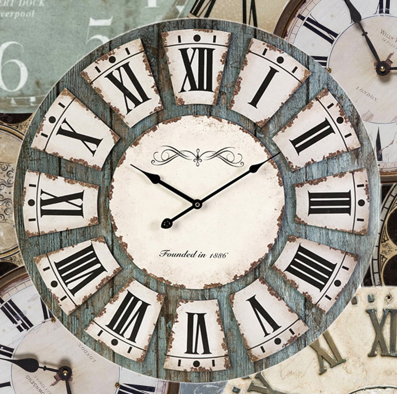 Large Rice Paper for Decoupage - Furniture Decoupage - Vintage Decoupage - Decoupage Paper - Clocks