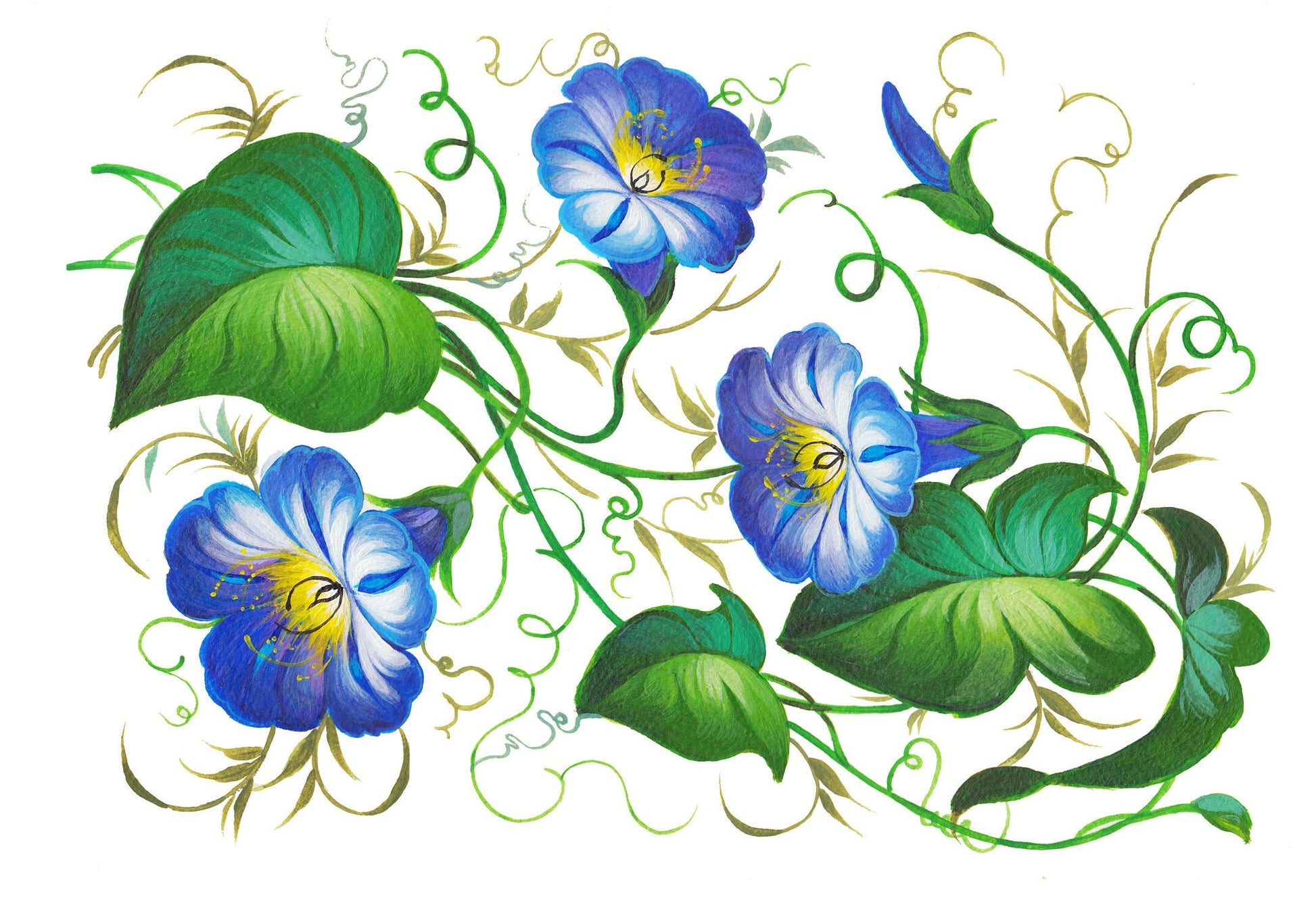 Oil Paint Flowers - Large Rice Paper for Decoupage - Furniture Decoupage - Vintage Decoupage - Floral Decoupage Paper