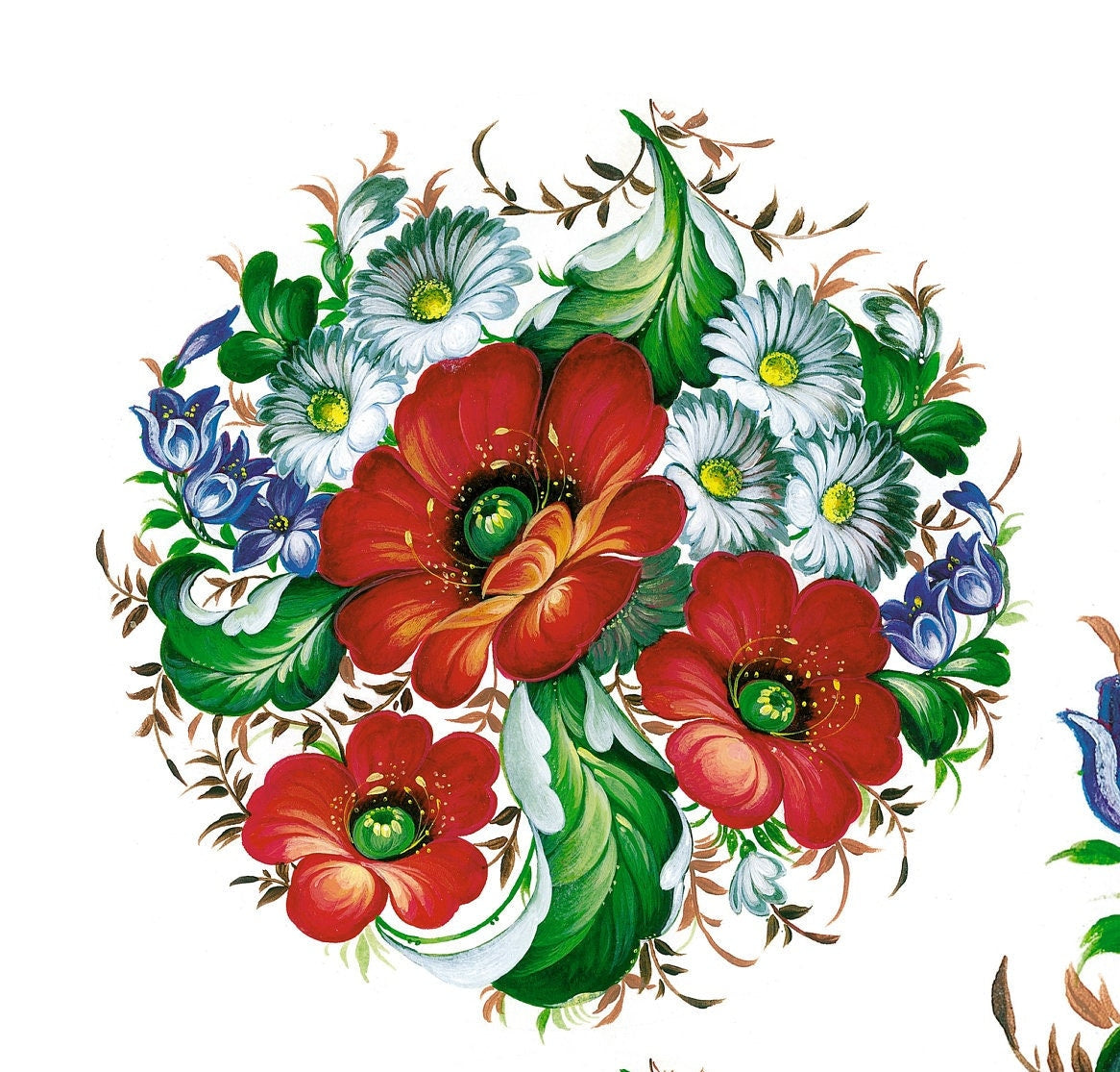 Oil Paint Flowers - Large Rice Paper for Decoupage - Furniture Decoupage - Vintage Decoupage - Floral Decoupage Paper