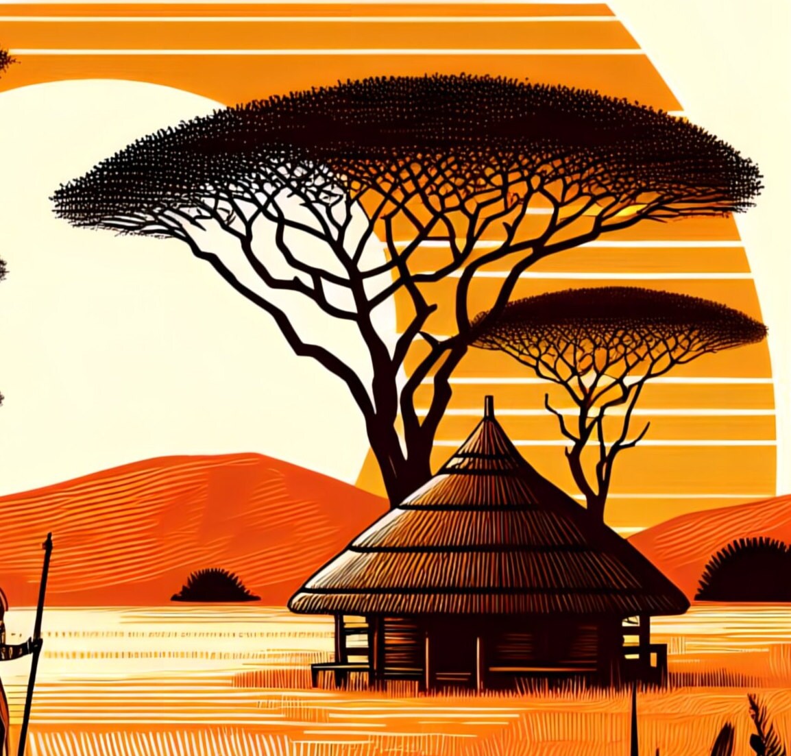 African Tribe - Decoupage Paper for Furniture - Rice Paper Decoupage - Large Decoupage Paper