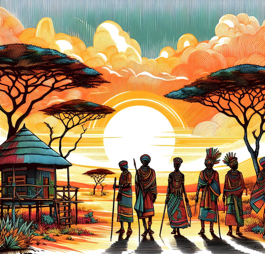 African Tribe - Decoupage Paper for Furniture - Rice Paper Decoupage - Large Decoupage Paper