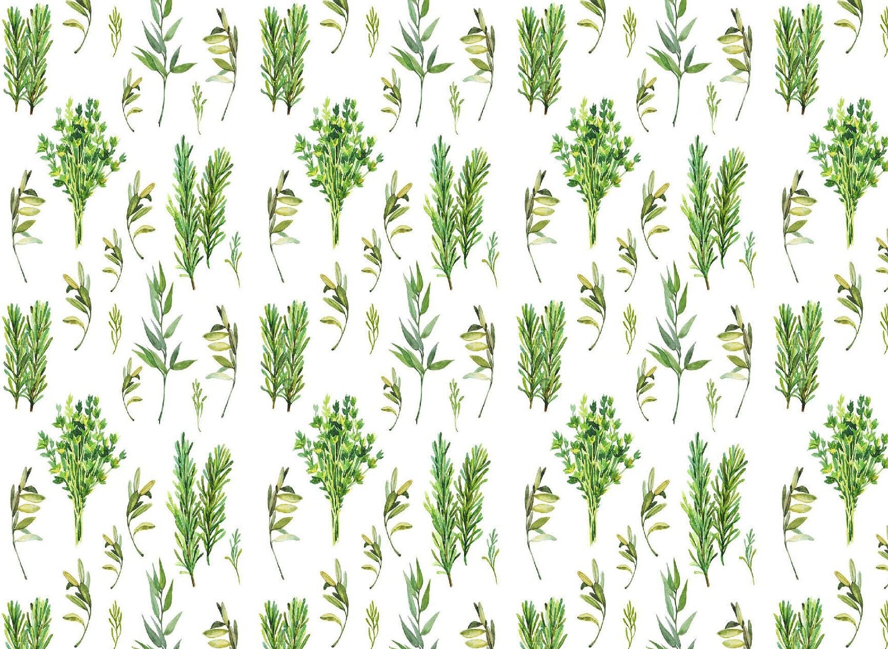 Green Plants - Large Rice Paper for Decoupage - Furniture Decoupage - Vintage Decoupage - Decoupage Paper