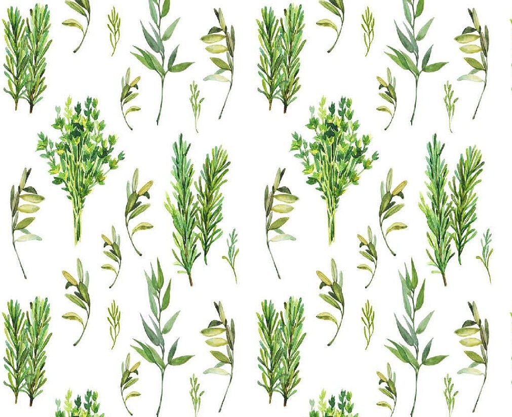 Green Plants - Large Rice Paper for Decoupage - Furniture Decoupage - Vintage Decoupage - Decoupage Paper