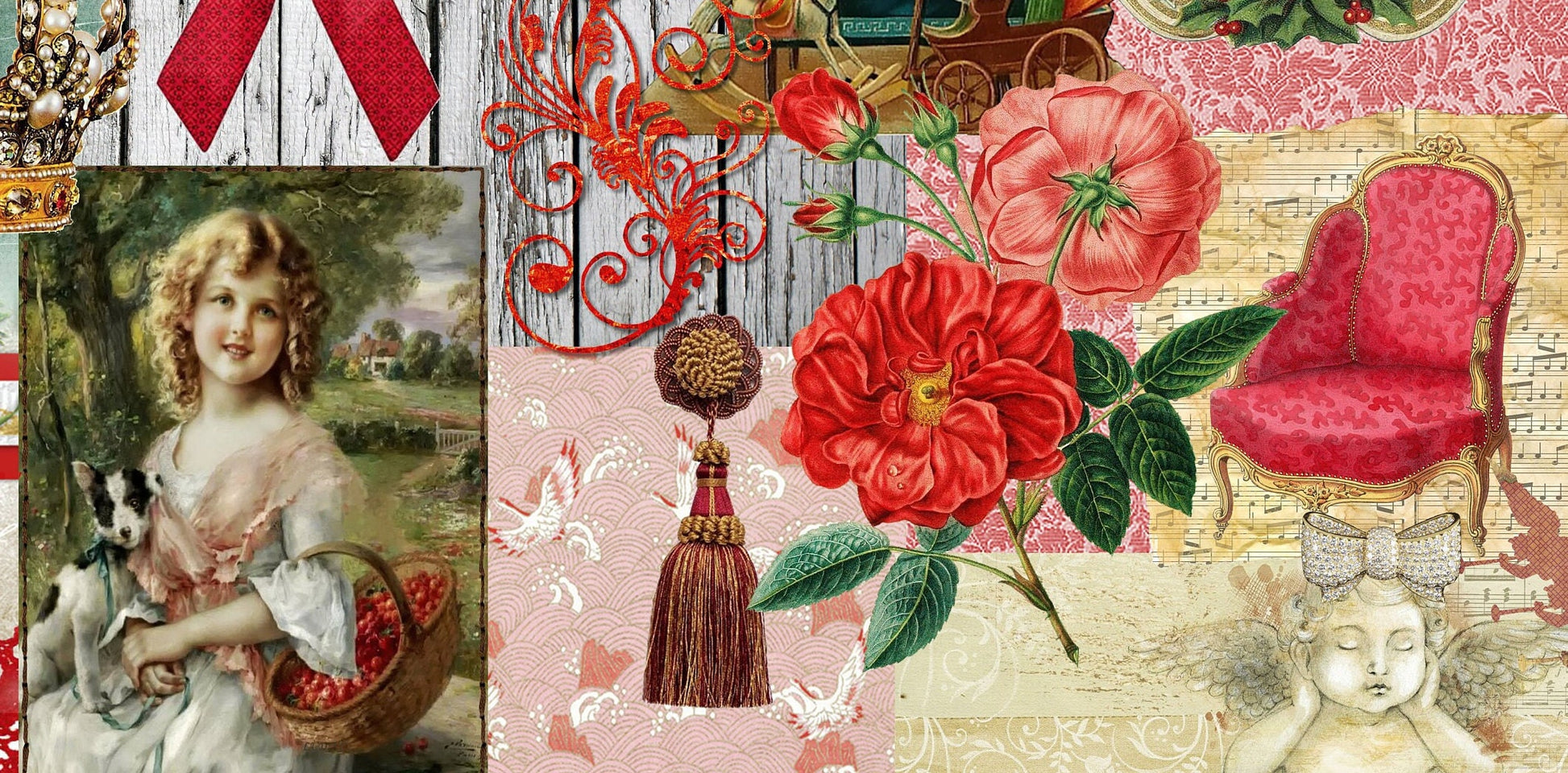 Christmas Large Rice Paper for Decoupage - Furniture Decoupage - Vintage Decoupage - Decoupage Paper