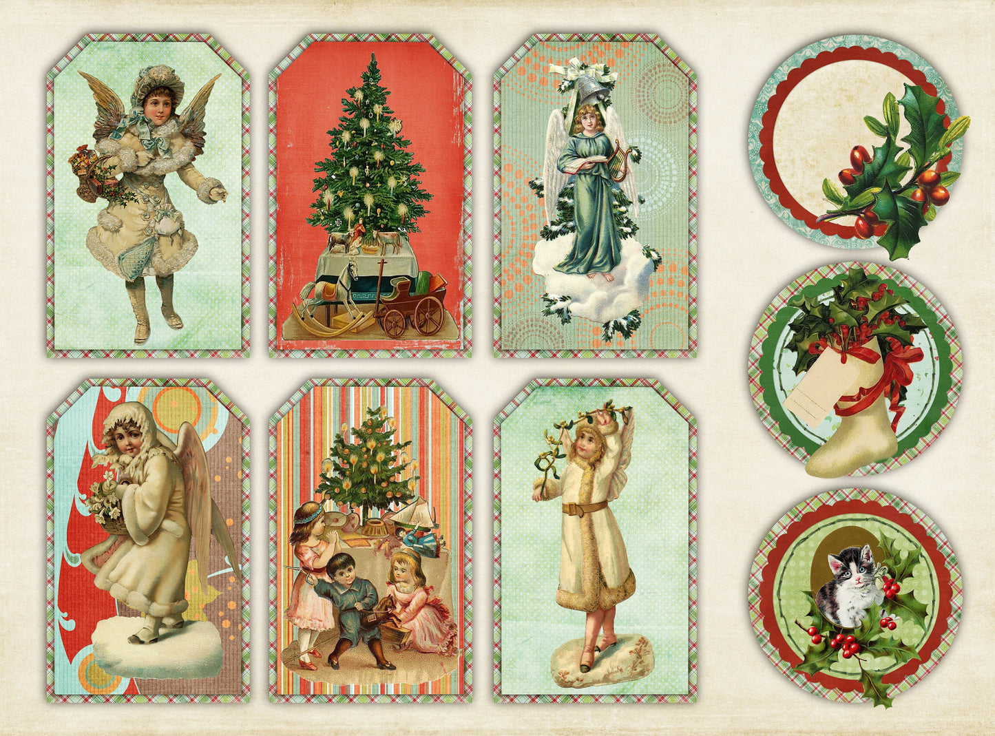 Christmas Large Rice Paper for Decoupage - Furniture Decoupage - Vintage Decoupage - Decoupage Paper