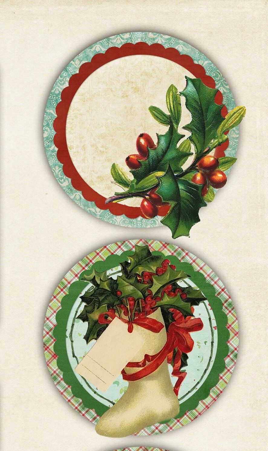 Christmas Large Rice Paper for Decoupage - Furniture Decoupage - Vintage Decoupage - Decoupage Paper