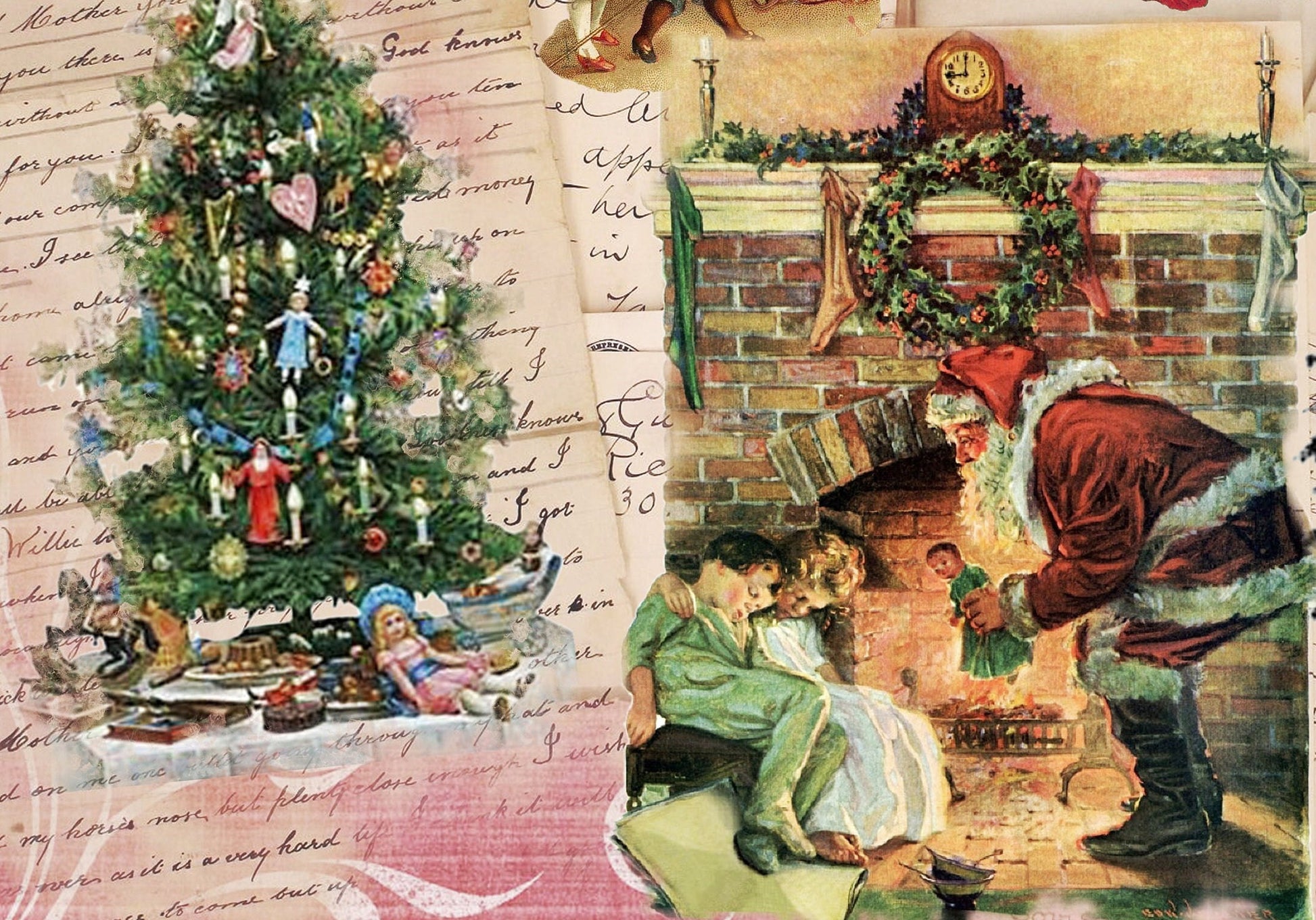 Christmas Large Rice Paper for Decoupage - Furniture Decoupage - Vintage Decoupage - Decoupage Paper