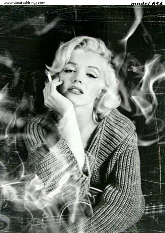 Marilyn Monroe Decoupage Paper - Black & White Rice Paper for Furniture