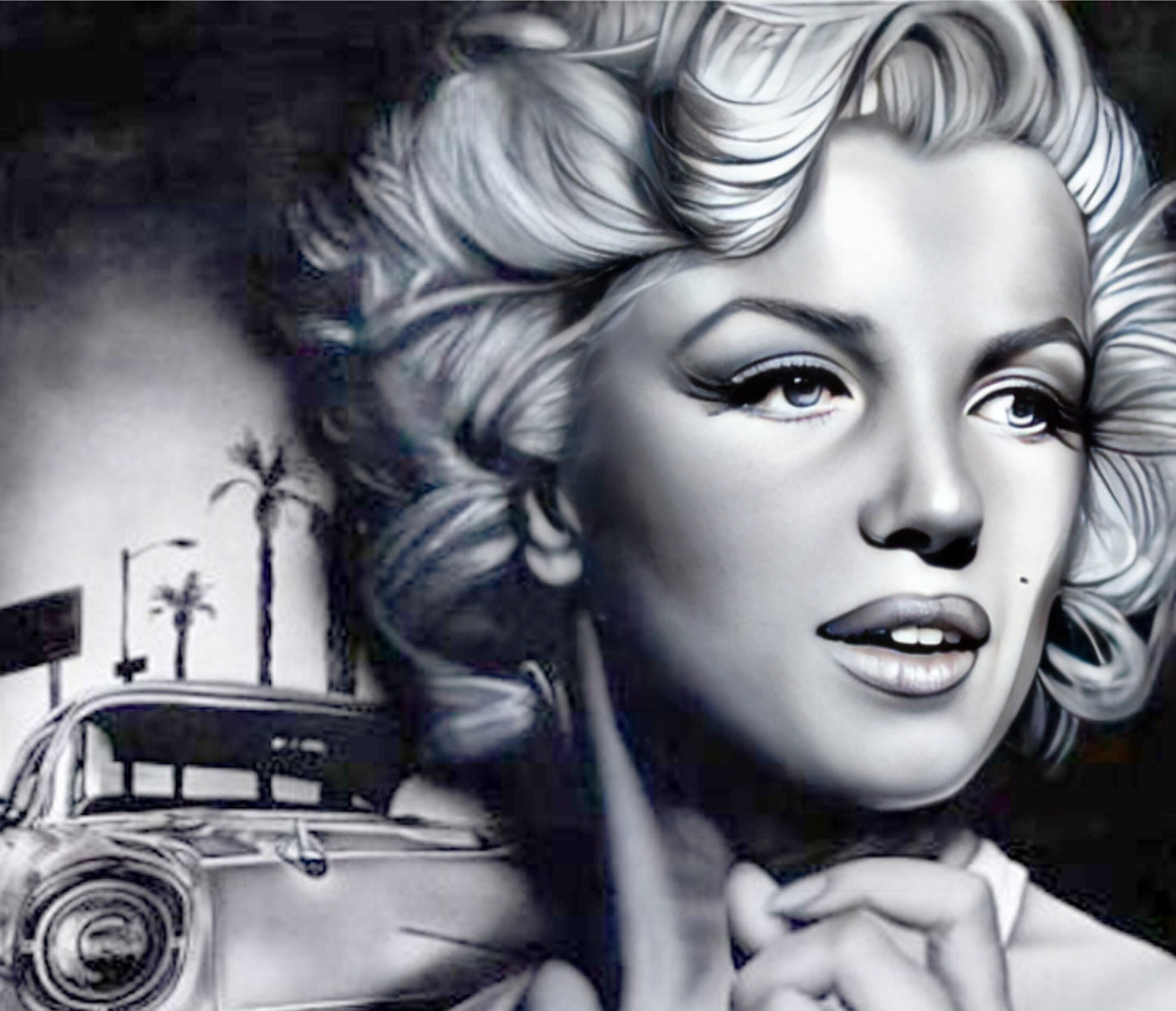 Marilyn - Decorative Decoupage Paper - Decoupage for Furniture - Large Size Rice Paper - Black White