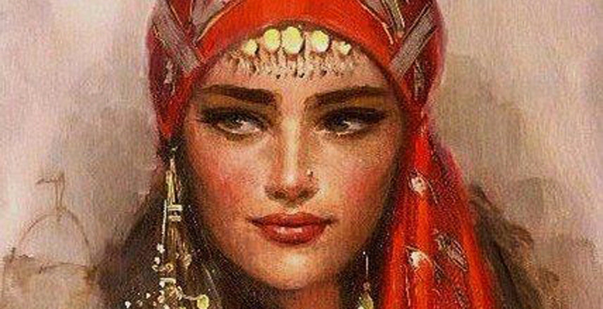Decoupage Paper - Decoupage for Furniture - Large Size Rice Paper - Gypsy Girl