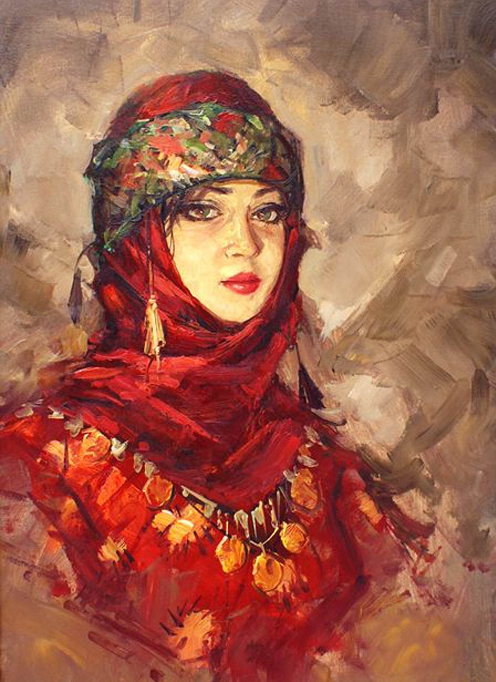 Decoupage Paper - Decoupage for Furniture - Large Size Rice Paper - Gypsy Girl
