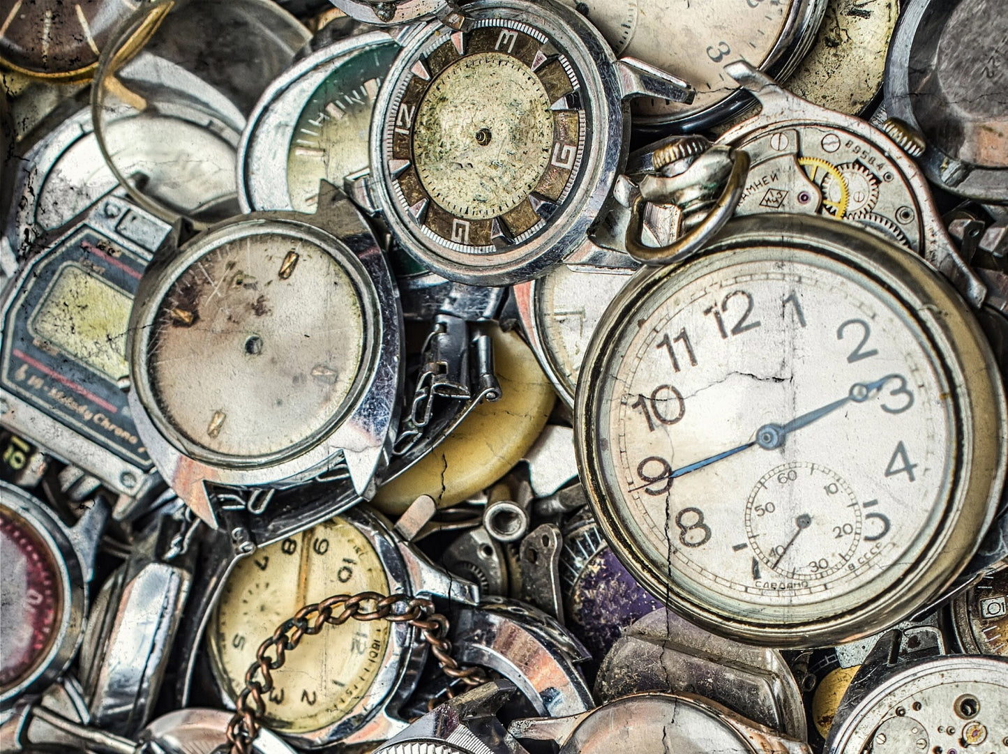 Large Decoupage for Furniture - Vintage Decoupage - Floral Decoupage Paper - Rice Paper - Pocket Watch